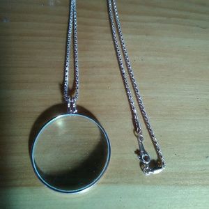 Rose Gold Chain W/ Round Magnifying Glass